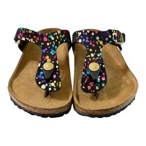 Birkenstock Gizeh Kids Sandals – Confetti Black | Size US K 12 / EU 30